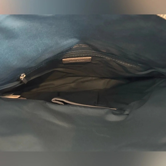 Matt & Nat  Robby clutch bag zipper gray fold over purse vegan leather hand bag - Picture 5 of 6